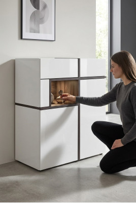 Modern Schrank Designer Möbel Weiß Luxus Wohnzimmer Möbel Holz Neu