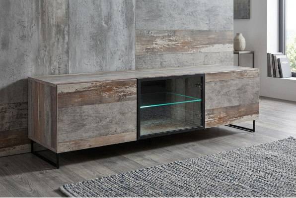 Luxus TV-Ständer Modern Design Einrichtung Wohnzimmer Holz Möbel Neu