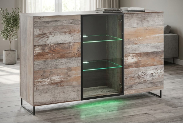Kommode Wohnzimmer Holz Sideboard Holz Einrichtung Moderne Design Neu