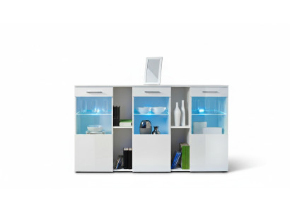 Designer Neu Weiß Kommode Luxus Wohnzimmer Modern Holz Möbel
