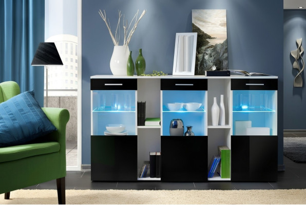 Kommode Designer Sideboard Holz Wohnzimmer Modern Designer Möbel Neu