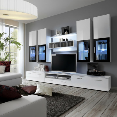 Wohnwand Einrichtung Wandschrank Design Holz Wandschrank Modern Garnitur