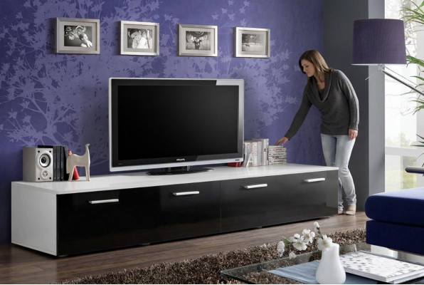 Designer Wohnzimmer TV-Ständer Luxus Einrichtung Modern Design Holz Möbel