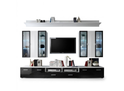 Wohnwand TV Ständer Luxus TV-Ständer Holz Modern Designer Wohnzimmer