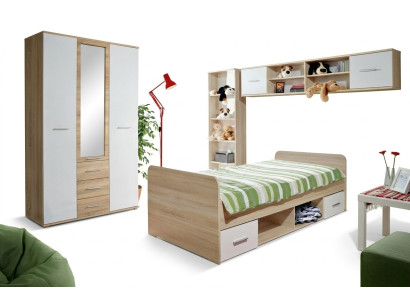 Kinderzimmer Set Bett Nachttisch Designer Kleiderschrank Modern Einrichtung 4tlg