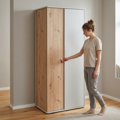 Kleiderschrank Luxus Schrank Holz Designer Schlafzimmer Möbel Moderne Neu