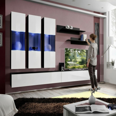 Moderne Designer Wohnwand TV Ständer Wand Regale Luxus Wohnzimmermöbel Neu