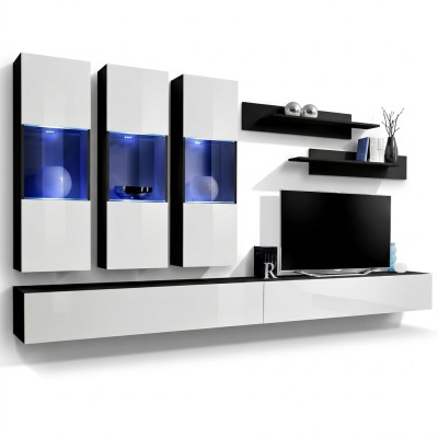 Moderne Designer Wohnwand TV Ständer Wand Regale Luxus Wohnzimmermöbel Neu