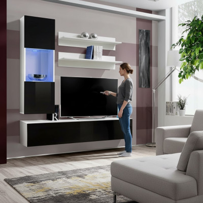 Luxus Holzmöbel Wohnwand Designer Einrichtung Komplett Set 4 tlg Wohnzimmer