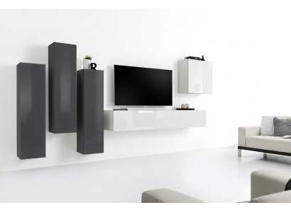 Wohnzimmer Set Wohnwand Wandschrank TV-Ständer Designer Garnitur Neu Möbel