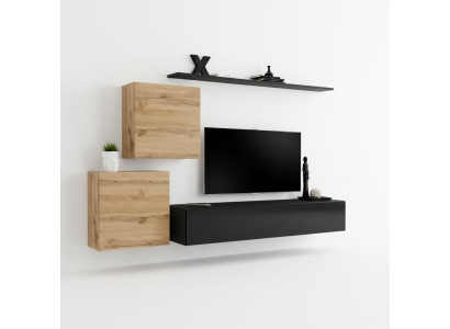 Designer Wohnwand Wohnzimmermöbel Wandregale Luxus TV Ständer Sideboard Modern