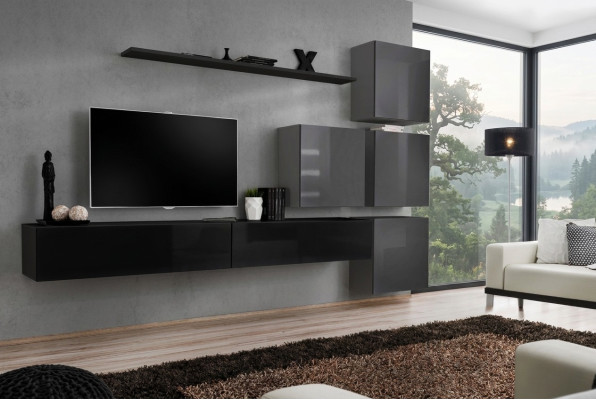 Wohnzimmer Design Komplett Wohnwand Wandschrank Luxus Garnitur Schrank