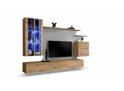 Designer Möbel Garnitur Modern Wandschrank TV-Ständer Holzmöbel Neu Sideboard