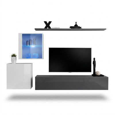 Wohnwand Holzmöbel Wandschrank Designer Wand Regal Komplett Möbel Designer