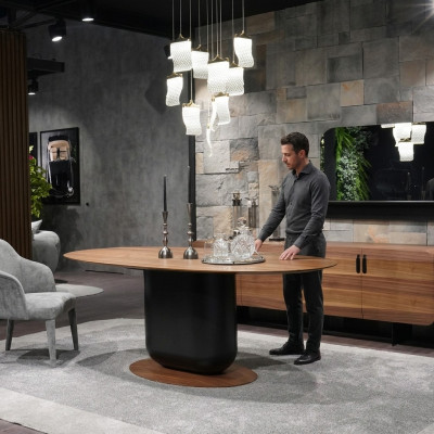 Esstisch Design Tisch Moderne Möbel Esszimmer Holz Design Luxus Einrichtung Neu