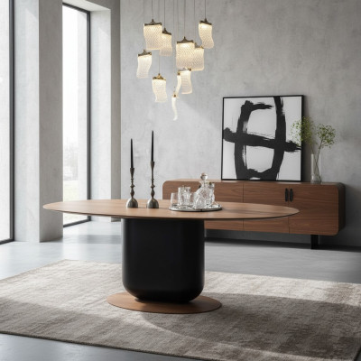 Esstisch Design Tisch Moderne Möbel Esszimmer Holz Design Luxus Einrichtung Neu