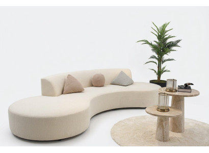 Design Wohnzimmer Set Sofa Viersitzer mit 2x Couchtische Luxus Möbel