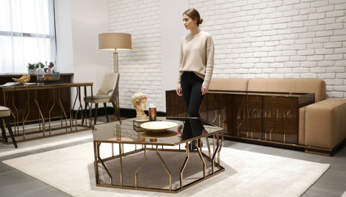 Modern Couchtisch Design Einrichtung Design Möbel Glas Tisch Wohnzimmer