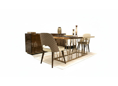Design Stuhl Stoff Polster Luxus Möbel Esszimmer Modern Einrichtung