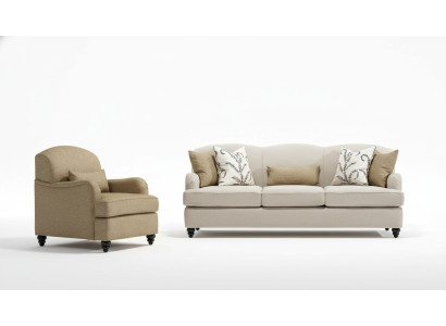 Sofa Set 2tlg Dreisitzer Sofa Modern Sessel Sofagarnitur Design Wohnzimmer