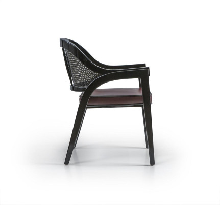 Schwarz Holzstuhl Design Esszimmer Armlehnstuhl Neu Einrichtung Stuhl
