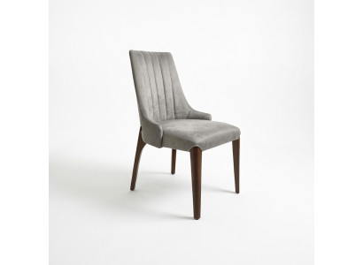 Grau Stuhl Esszimmer Design Moderne Polstersitz Luxus Einrichtung Neu