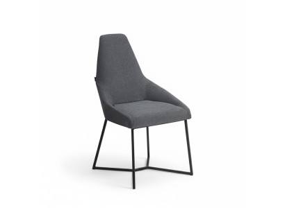 Designer Stuhl Möbel Modern Polsterstuhl Grau Esszimmerstuhl Neu Möbel