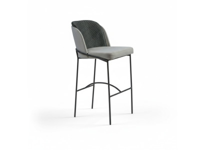 Esszimmer Barhocker Design Bar Stühle Polster Stuhl Moderne Grau