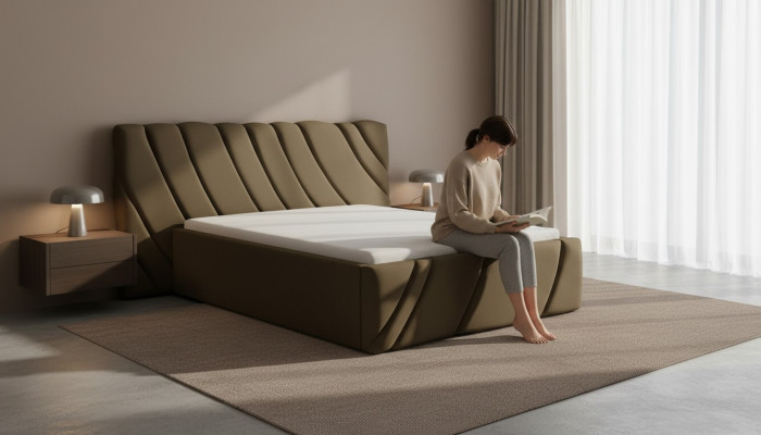 Luxus Schlafzimmer Bett Design Polster Doppel Hotel Betten Möbel Einrichtung