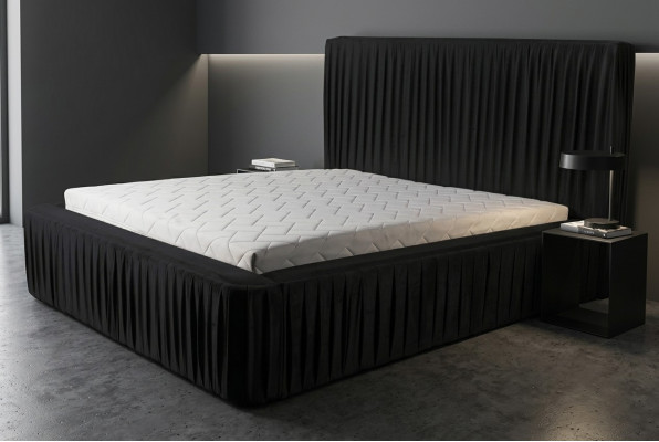 Bett Design Luxus Doppel Hotel Betten Schlaf Zimmer Luxus Schwarz Modern