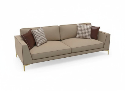Design Sofa Couch Polster 3 Sitzer Sofas Couchen Sitz Garnitur Stoff 240cm