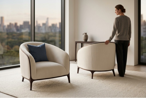 Sessel Design Couch 1 Sitzer Textil Lounge Polster Luxus Sitz Relax