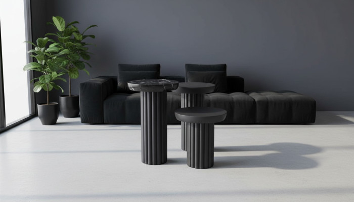 Beisteltisch wohnzimmer luxus tisch design beistelltische schwarz neuheit