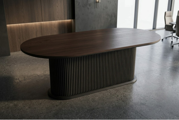 Designer Tisch Esszimmertisch Oval Tische von holz Modern Möbel Neu