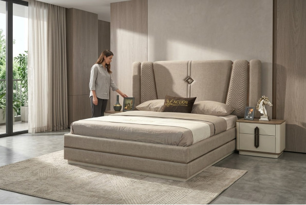 Bett Nachttisch 3tlg Schlafzimmer Set Stilvoll Design Modern Luxus Betten