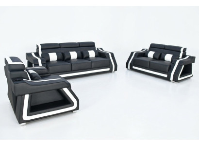 Sofagarnitur 3+2+1 Sitzer Set Design Sofa Polster Couchen Couch Modern Garnitur