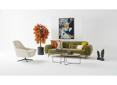 Modern Sofagarnitur 3 + 1 Sitzer Grün Couchen Design Wohnzimmer set 2tlg