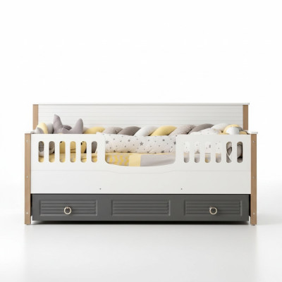 Bettrahmen Perfekte Kinderbett Holz Kinderzimmer Bettgestelle Grau