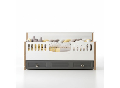 Bettrahmen Perfekte Kinderbett Holz Kinderzimmer Bettgestelle Grau