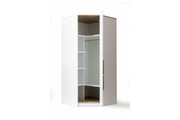 Weißer Kleiderschrank Schlafzimmer Eckschrank Kinderzimmer Möbel Neu
