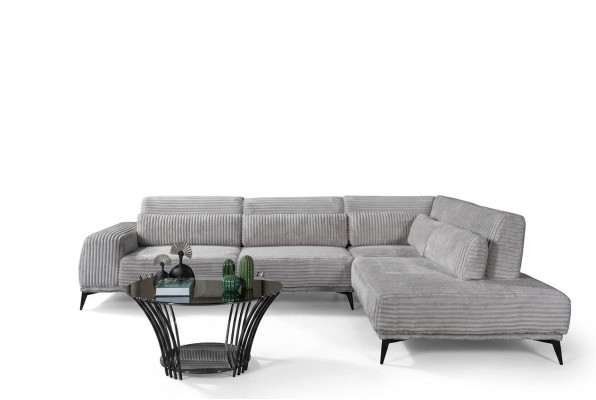 Stilvolles Ecksofa L-Form Luxus Wohhnzimmer Wohnlandschaft Sofas Couchen