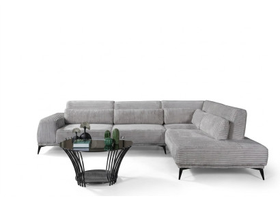 Stilvolles Ecksofa L-Form Luxus Wohhnzimmer Wohnlandschaft Sofas Couchen