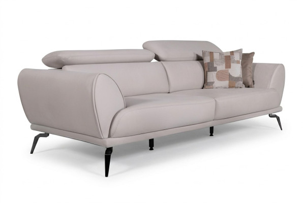 Weißer Wohnzimmer 3-Sitzer Designer Luxus Couch Moderne Sitzmöbel Neu