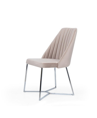 Beiger Esszimmerstuhl Designer Küchenstuhl Lehnstuhl Moderne Stühle