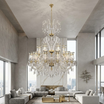 Designer Kronleuchter Modern Pendelleuchte Zimmer Luxus Beleuchtung Lampe