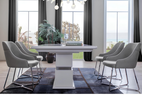 Modern Esszimmer Set Besteht aus 5tlg. Esstisch und 4x Stühle Neuheit