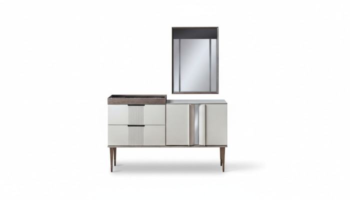 Design Schminktisch mit Spiegel Luxus Schlafzimmer Möbel 2tlg. Stil