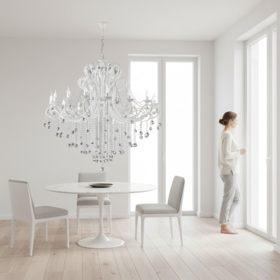 Hängeleuchte Kronleuchter Lampe Kristalllampe Deckenleuchte Lampen 132x165
