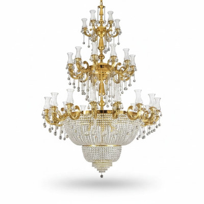 Kronleuchter Pendelleuchte Foyer Wohnzimmer Luxus Glanz Lampe 360 cm