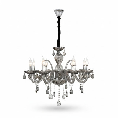 Kronleuchter Smoke Crystal im Wohnzimmer neu schick Luxus zu Hause